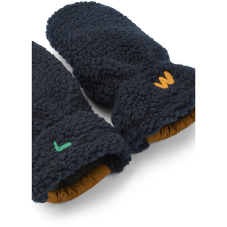 LIEWOOD Classic Navy Multi Mix Grethe Pile Gloves