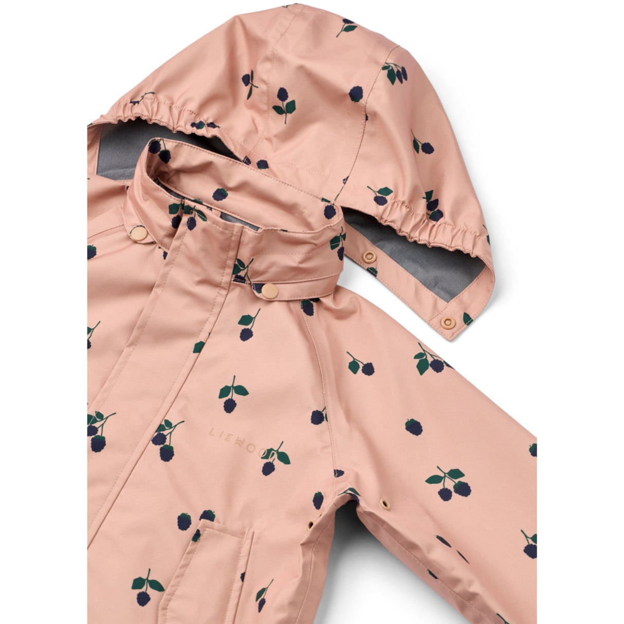 LIEWOOD Berry / Pale Tuscany Pedia Rainwear Set