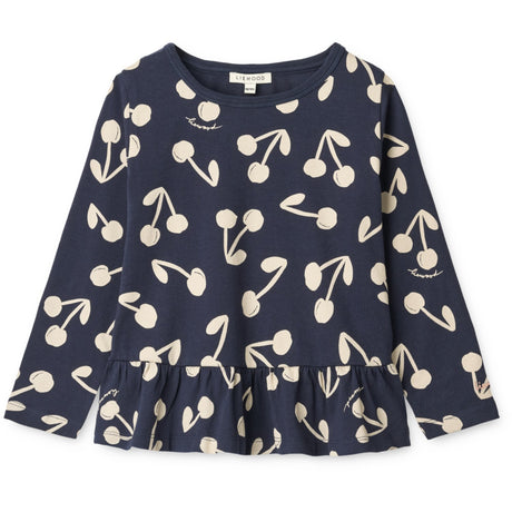 LIEWOOD Cherry Blossom / Classic Navy Margit Printed Longsleeve T-Shirt