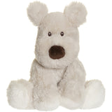 Teddykompaniet Grå Teddy Mocca - Hund, 25 Cm