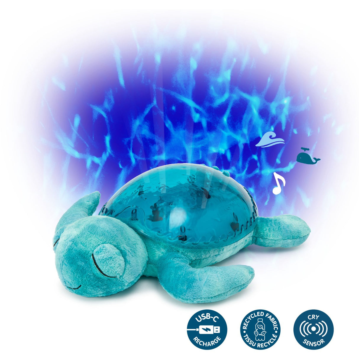 Cloud B Blå Tranquil Turtle - Rechargeable