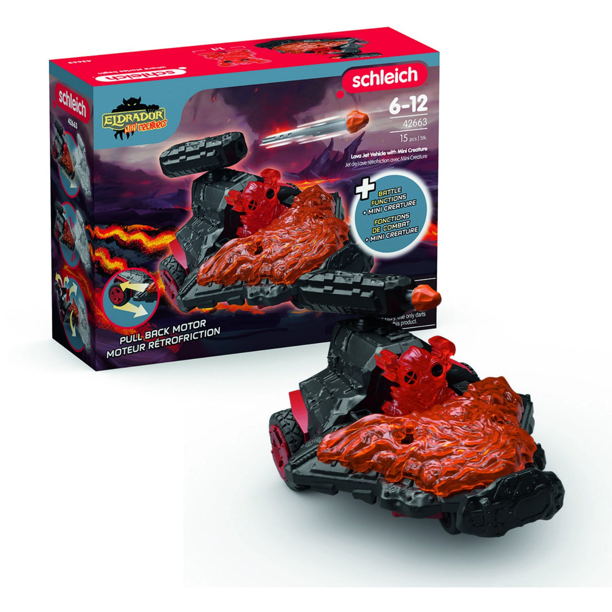 Schleich Lava Jet Vehicle Med Mini-Kreatur