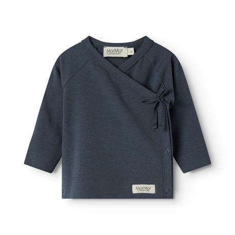 MarMar Modal New Born Blue Tut Wrap LS Blouse