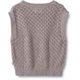 Wheat Dusty Purple Knit Vest Saga