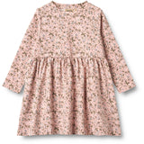 Wheat Rose Powder Flowers Jersey Dress L/S Sessa