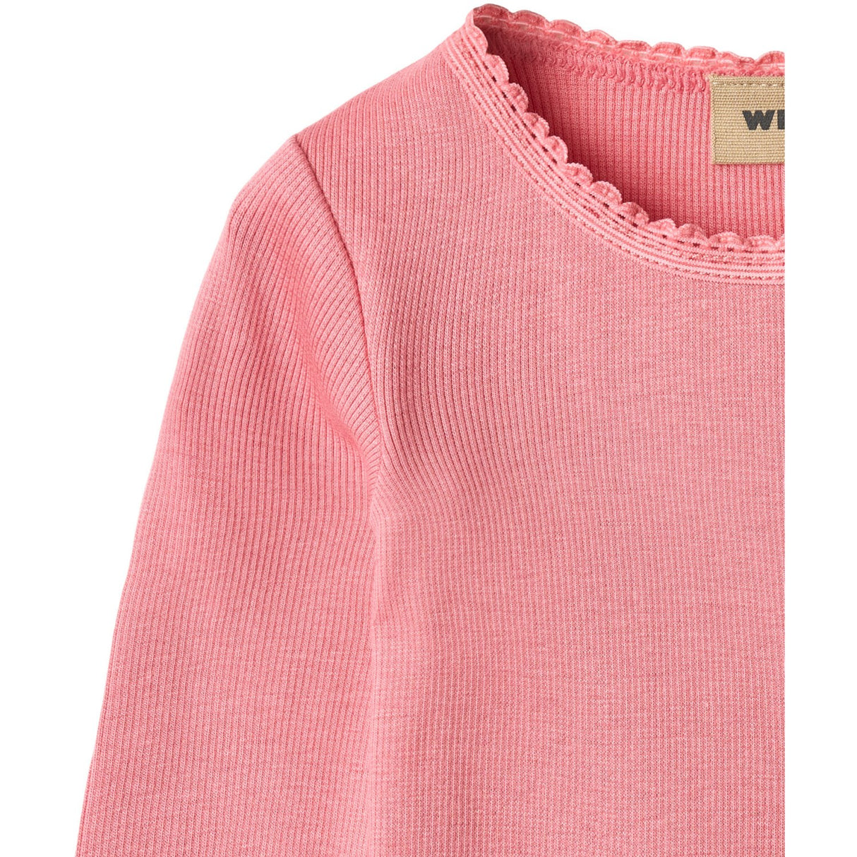 Wheat Soft Pink Rib Blouse Reese