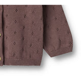 Wheat Plum Knit Cardigan Maia
