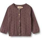 Wheat Plum Knit Cardigan Maia