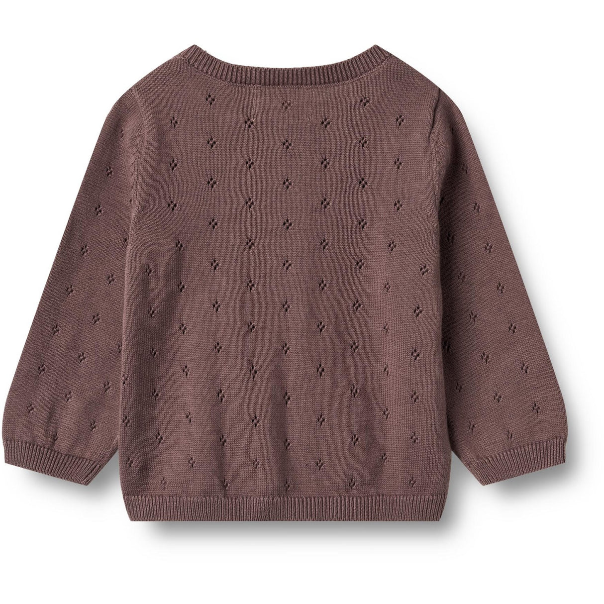 Wheat Plum Knit Cardigan Maia