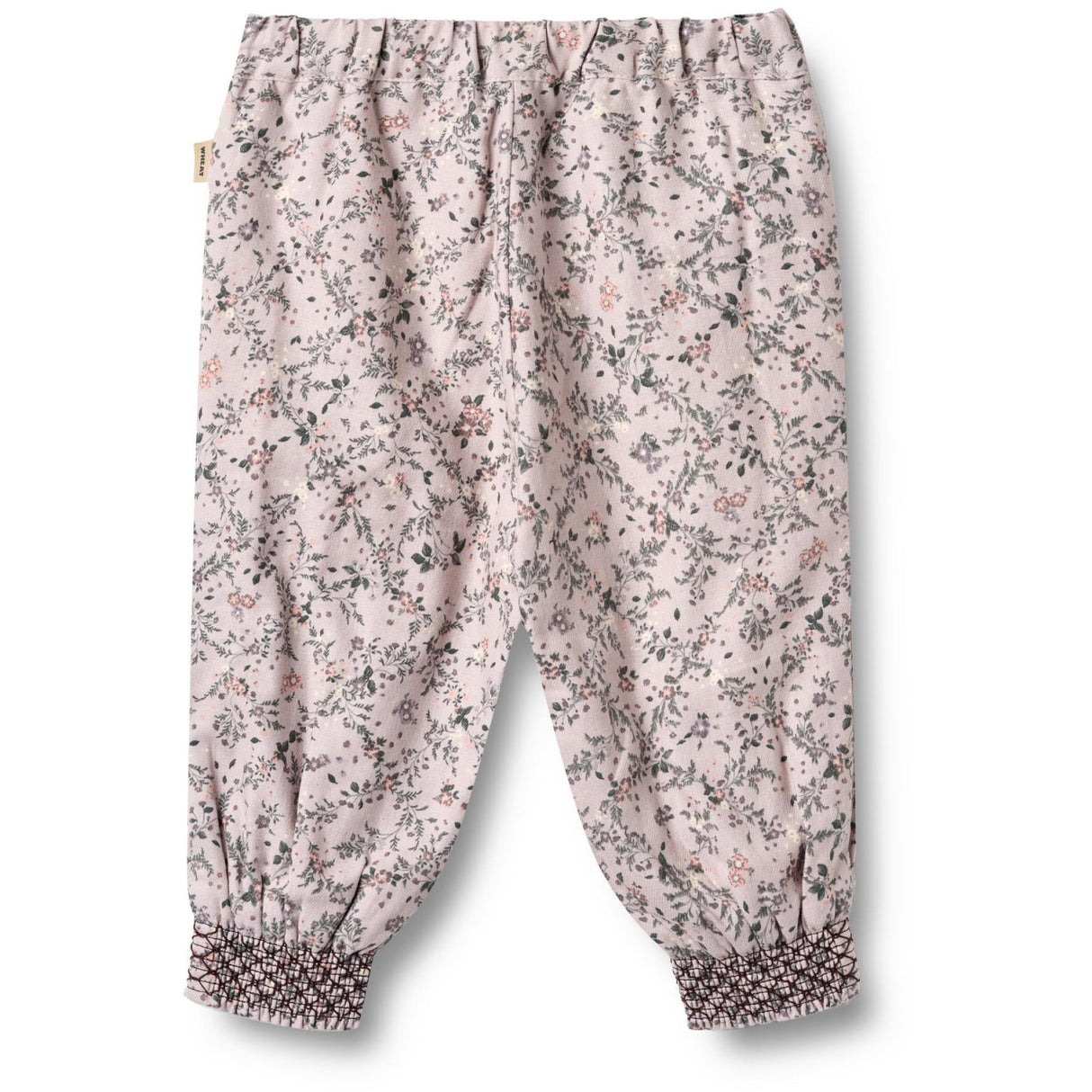 Wheat Lilac Checked Flowers Pants Lined Sara