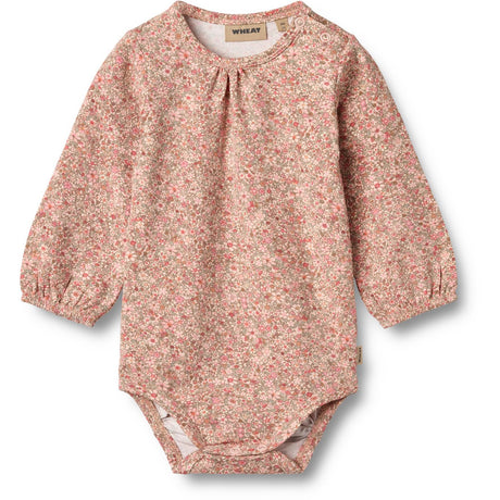 Wheat Rose Dust Flower Meadow Body L/S Elmine