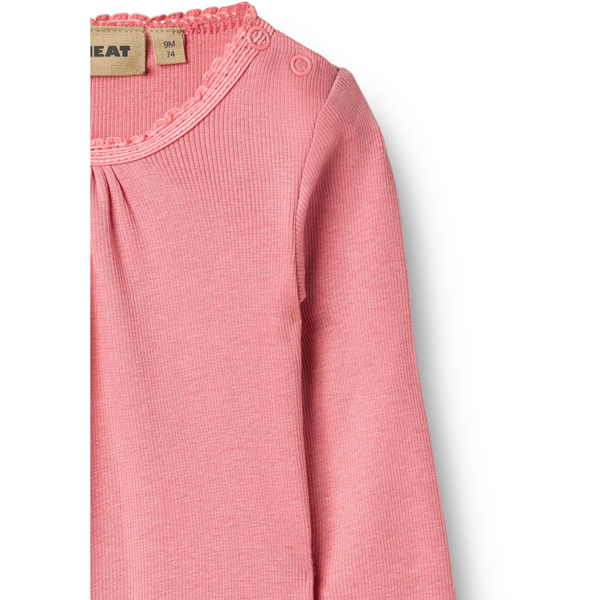 Wheat Soft Pink Rib Body L/S Lotta