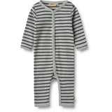 Wheat Soft Blue Stripe Jumpsuit L/S Dusty