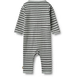 Wheat Soft Blue Stripe Jumpsuit L/S Dusty