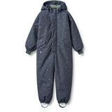 Wheat Greyblue Letters Snowsuit Miko