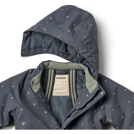 Wheat Greyblue Letters Snowsuit Miko