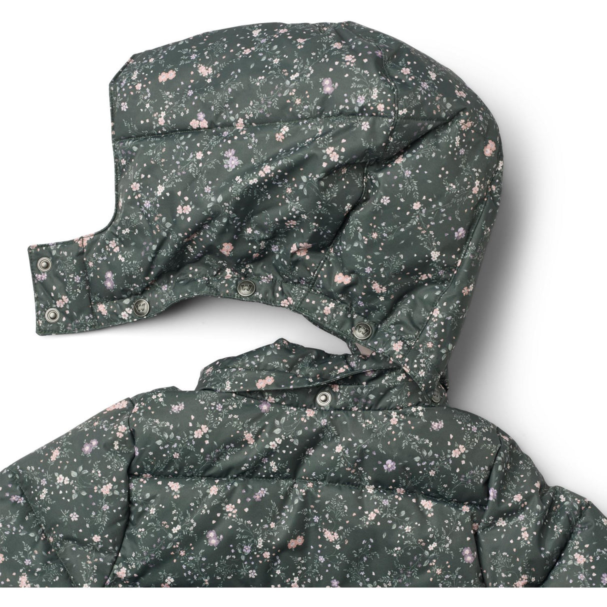 Wheat Forest Lake Checked Flowers Puffer Jacket Karla