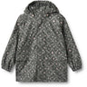Wheat Forest Lake Checked Flowers Rainwear Ollo Jacket