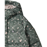 Wheat Forest Lake Checked Flowers Puffer Coat Yrsa