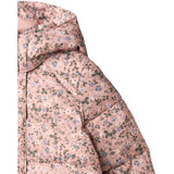 Wheat Rose Powder Flowers Puffer Coat Yrsa