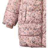 Wheat Rose Powder Flowers Puffer Coat Yrsa