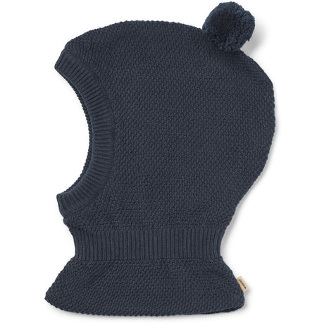Wheat Ink Melange Knitted Balaclava Pomi