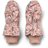 Wheat Rose Powder Flowers Puffer Mittens Jazz