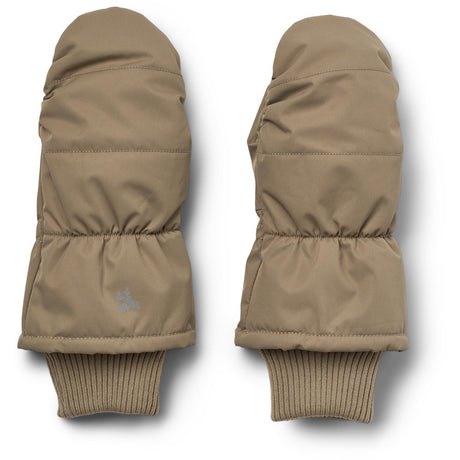 Wheat Grey Stone Puffer Mittens Jazz