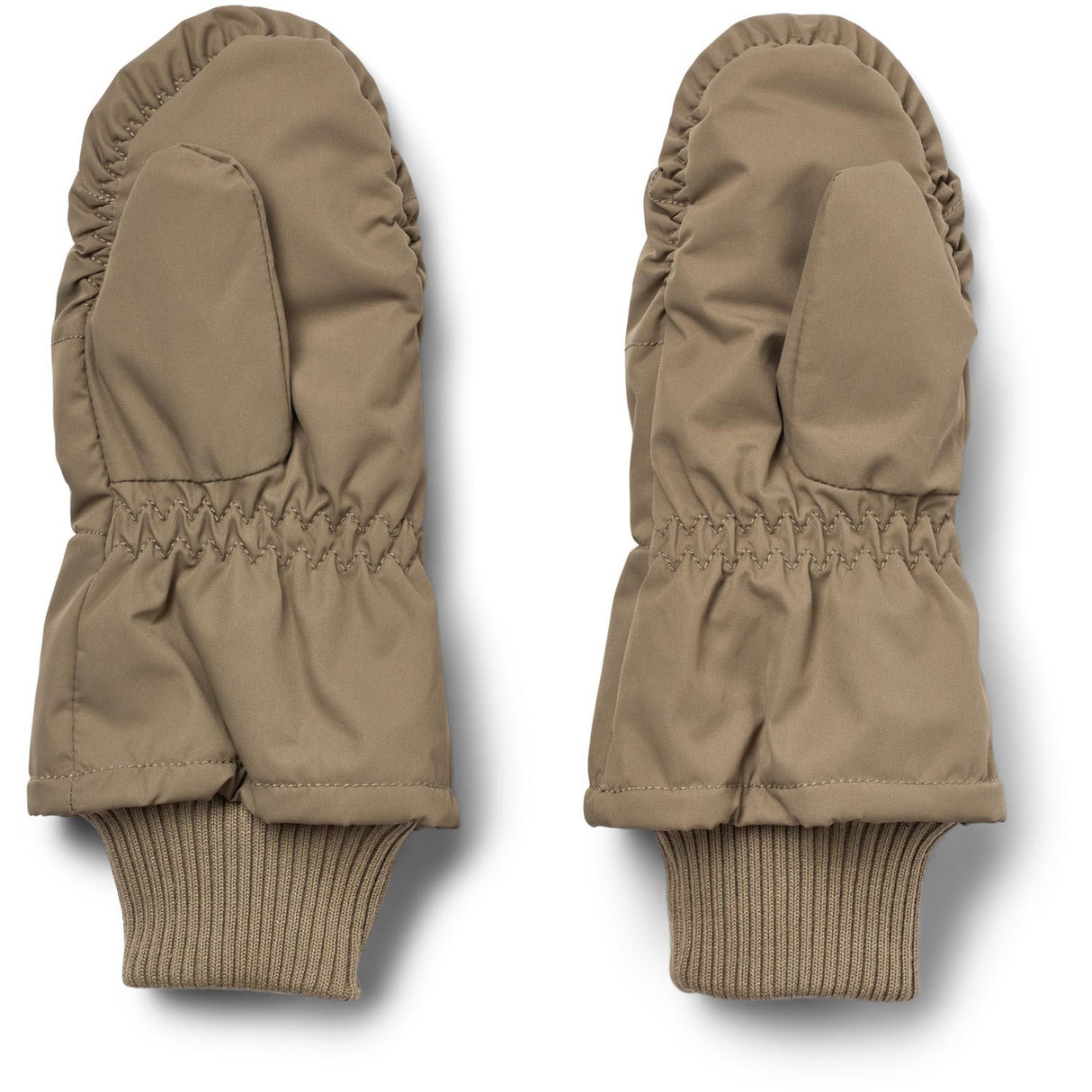 Wheat Grey Stone Puffer Mittens Jazz