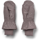Wheat Purple Stone Stars Winter Mittens Stormy