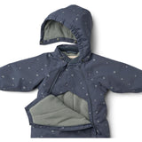 Wheat Greyblue Letters Snowsuit Adi