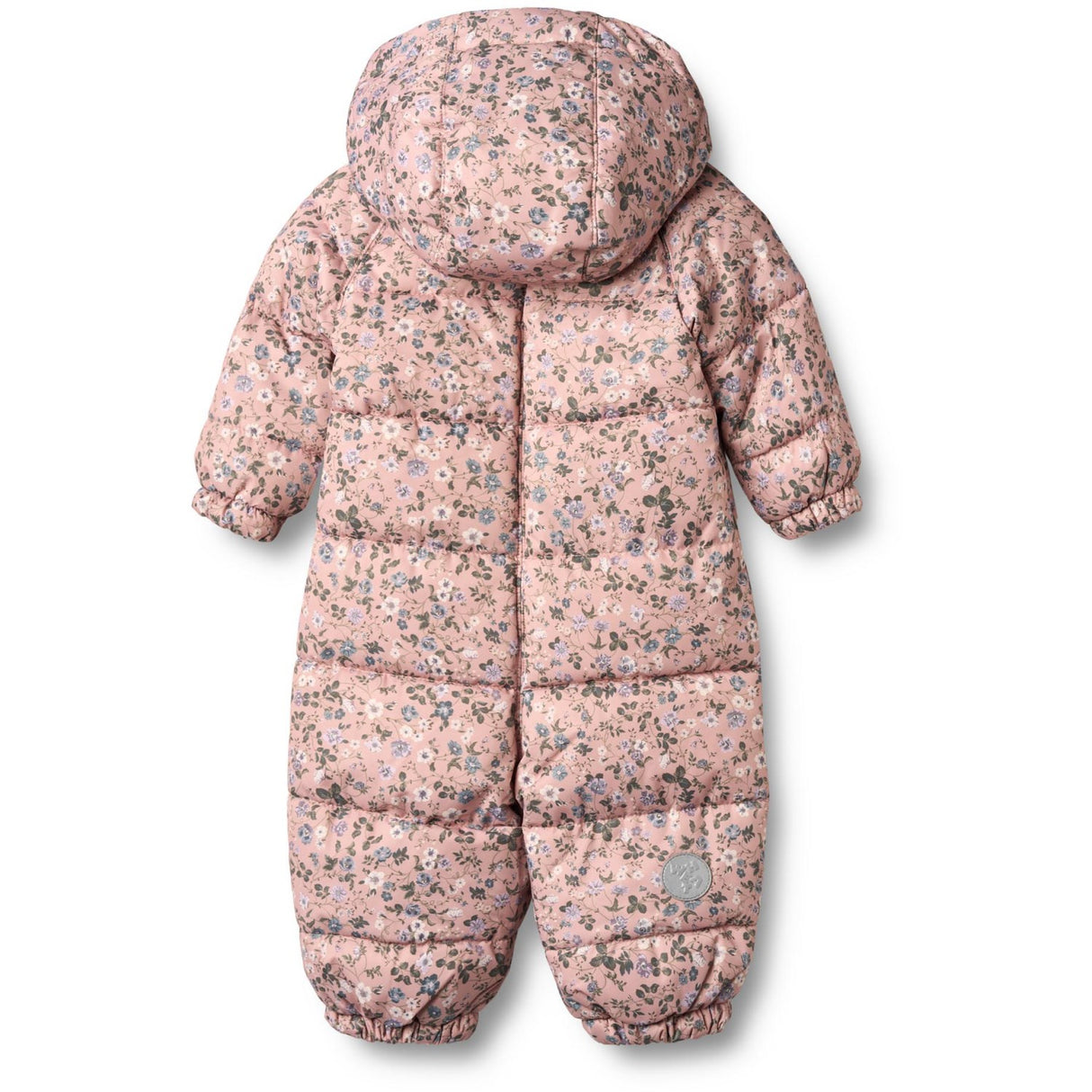 Wheat Rose Powder Flowers Puffer Baby Suit Edem