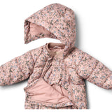 Wheat Rose Powder Flowers Puffer Baby Suit Edem