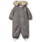 Wheat Black Sea Open Flowers Snowsuit Nickie