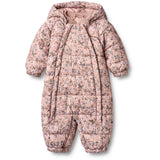 Wheat Rose Powder Flowers Puffer Baby Suit Edem