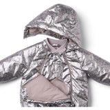 Wheat Silver Flower Meadow Puffer Jacket Morgen