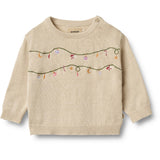 Wheat Offwhite Knit Pullover Embr. Lisa