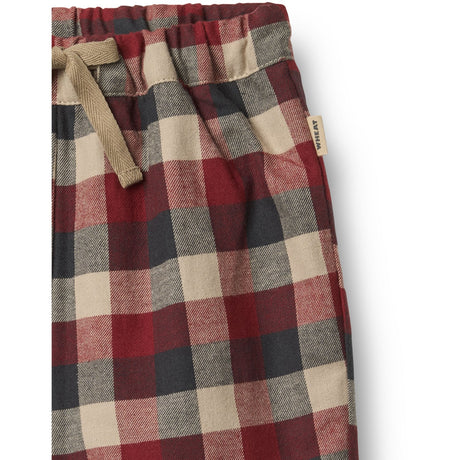 Wheat Red Blue Check Pants Lined Arne