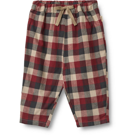 Wheat Red Blue Check Pants Lined Arne