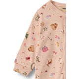 Wheat Rose Dust Holiday Sleepsuit Nikola