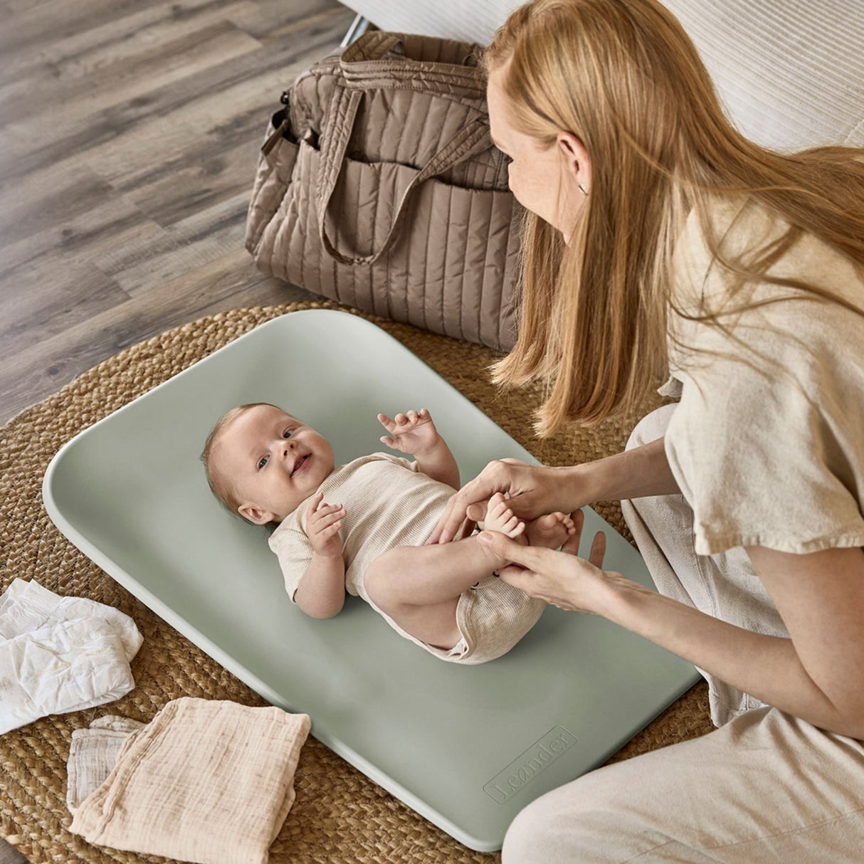 Leander Cappucino Leander Matty™ Mini Changing Pad