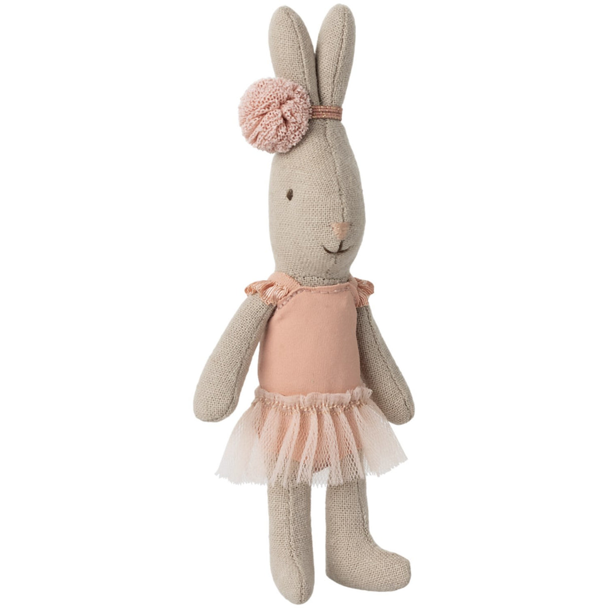 Maileg Rabbit, Micro - Ballet Suit And Skirt Rose