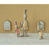 Maileg Rabbit, Micro - Ballet Suit And Skirt Rose