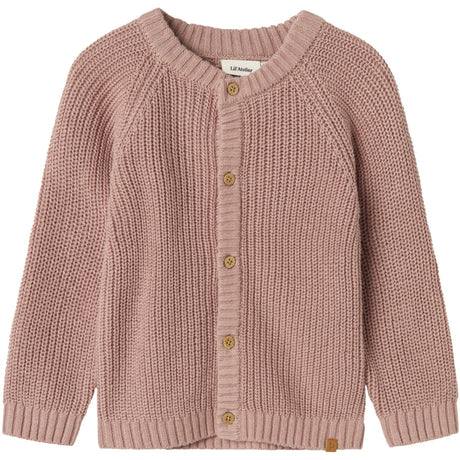 Lil'Atelier Misty Rose Nmnemlen Lin Ls Knit Card Lil Noos