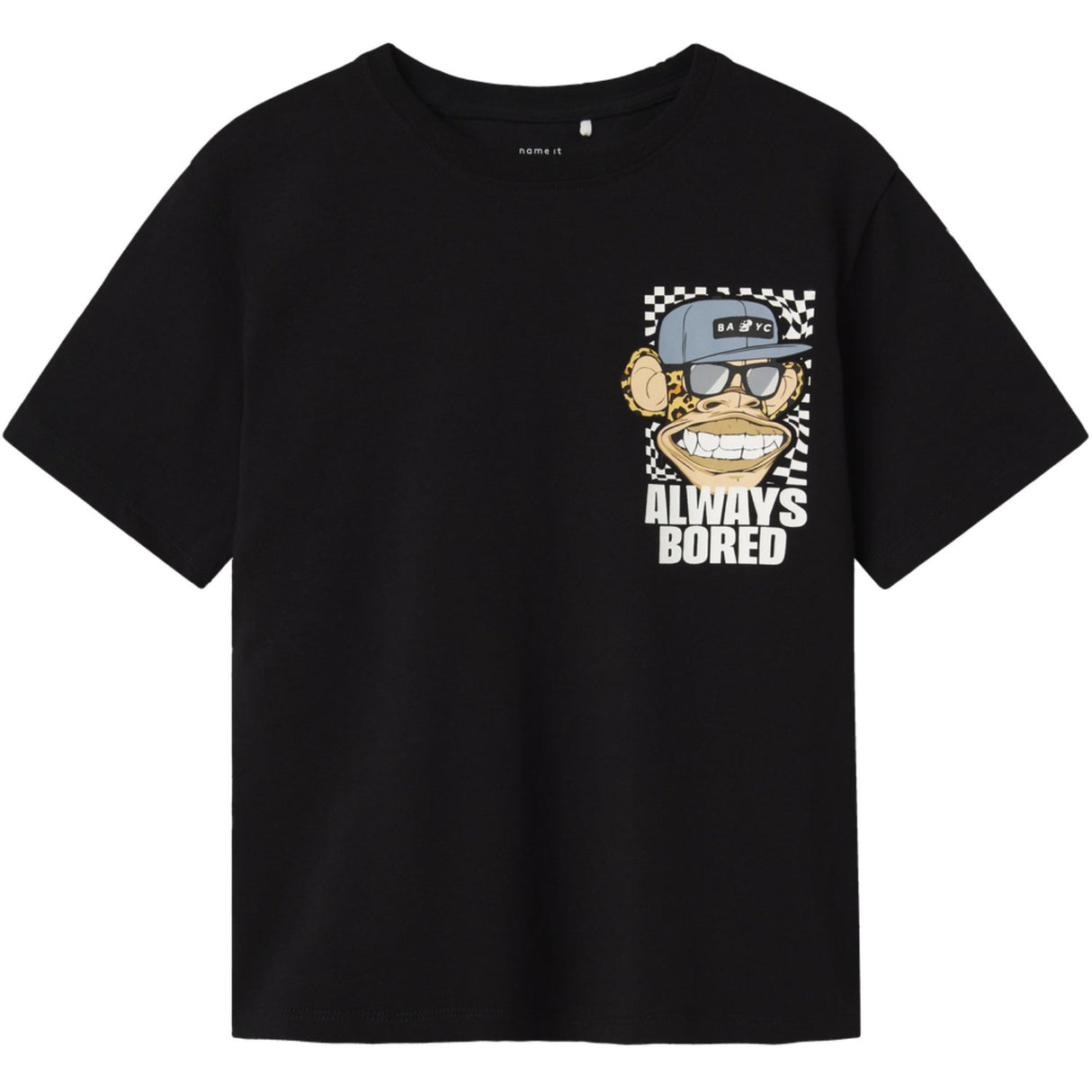 Name It Black Nkmjase Bod Nreg Ss Top Box Sky