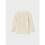 Lil'Atelier Turtledove Nmnemlen Lin Ls Knit Card Lil Noos