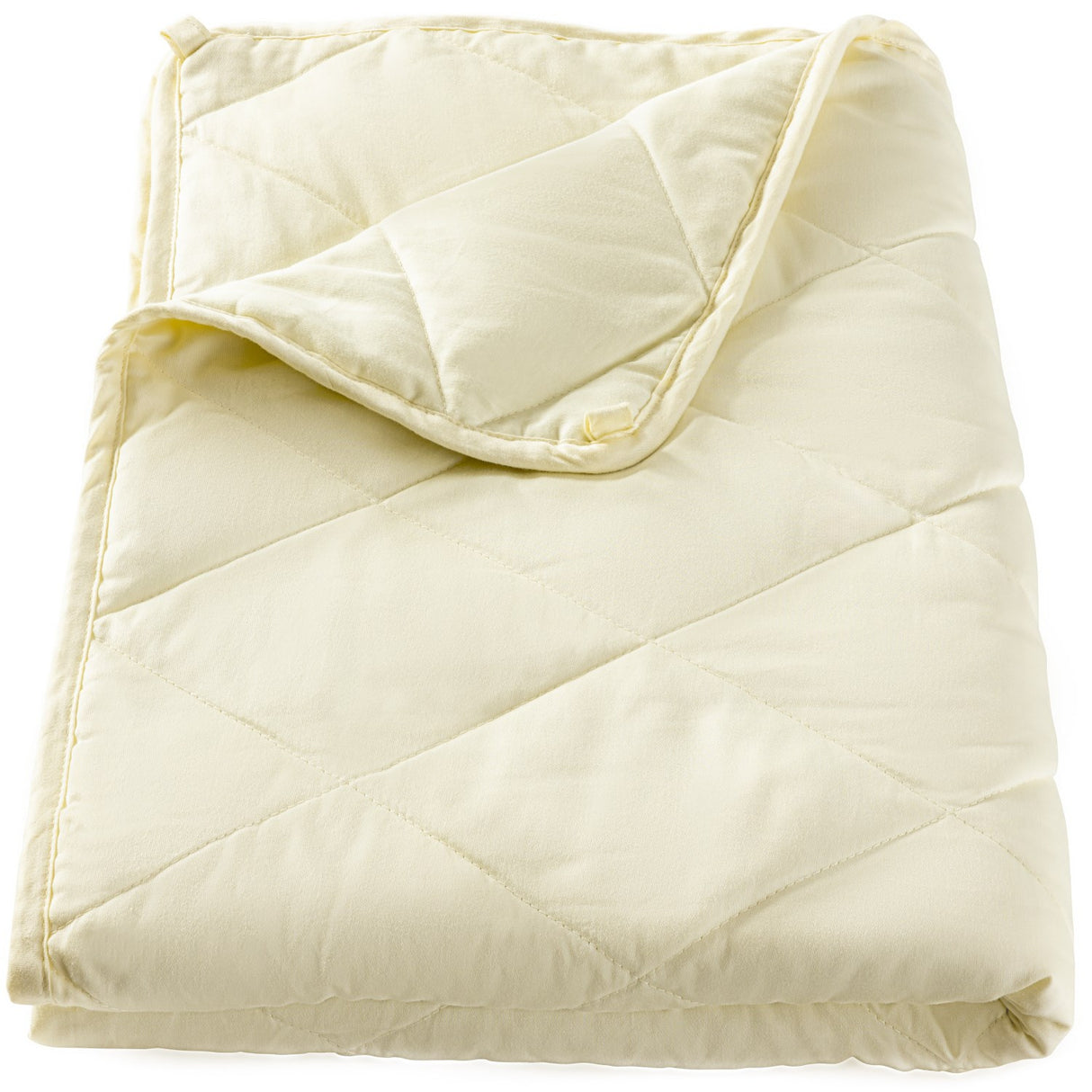 MEMBANTU Pale Yellow Organic Weighted Blanket