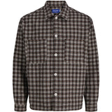 Jack & Jones Junior Deep Mahogany Jorinwood Brushed Overshirt Ls Jnr