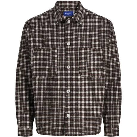 Jack & Jones Junior Deep Mahogany Jorinwood Brushed Overshirt Ls Jnr