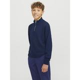 Jack & Jones Junior Navy Blazer Jjeemil Knit Half Zip Noos Jnr